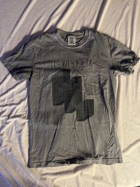 Mars Volta Tour 2025 Comfort Colors Sm Men's Gray Graphic Tee with Black Print